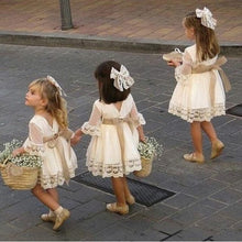 Load image into Gallery viewer, Spring Girls Bridesmaid White Dress Baby
